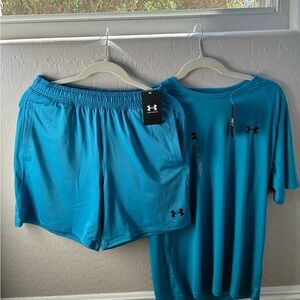 NWT Under Armour Men’s Training Set - MK-1 Shorts & Velocity Tee - S